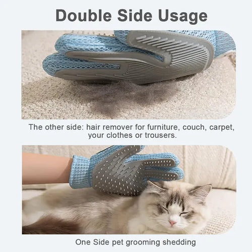 Additional photo: 2-in-1 Grooming Glove for Dogs & Cats